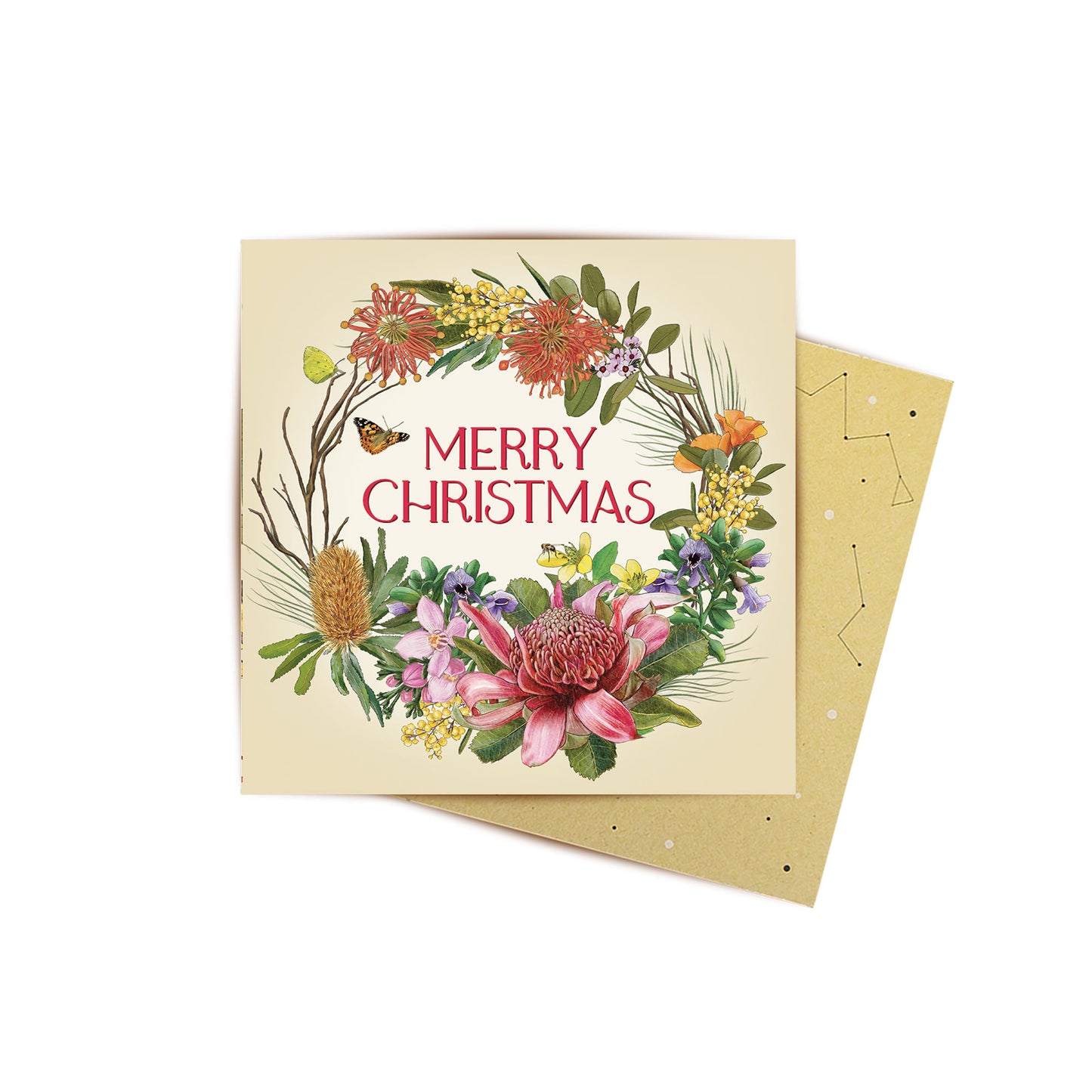 Mini Card Botanical Blooms Wreath
