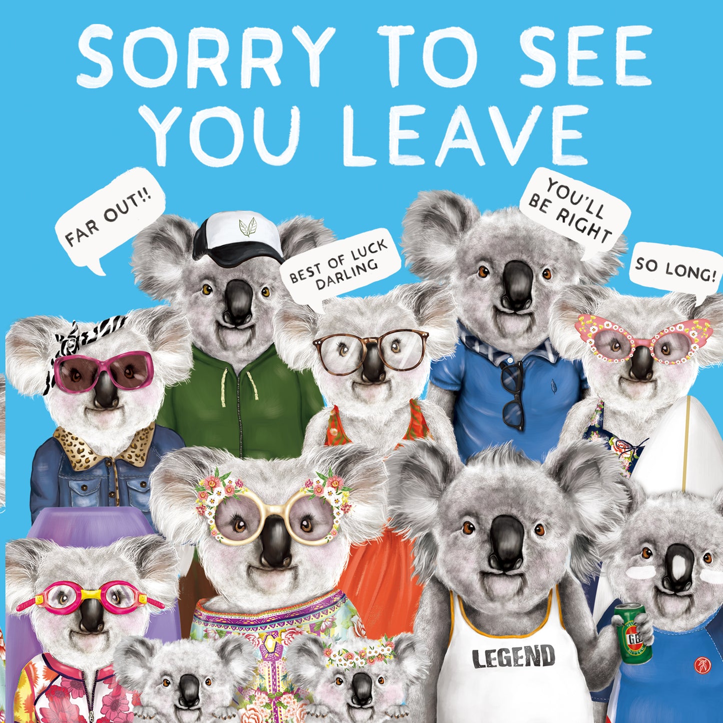 Greeting Card Sorry To See You Leave