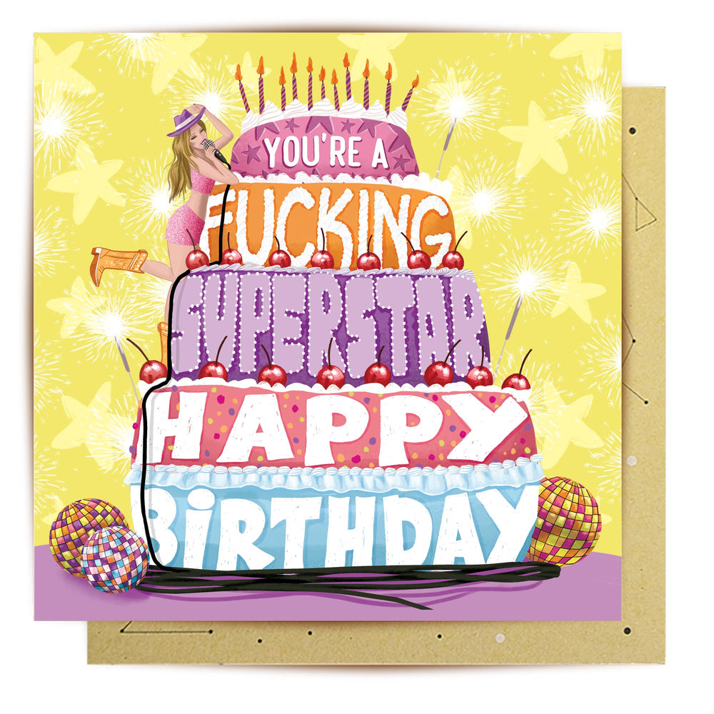 
                      
                        Greeting Card A Fucking Superstar
                      
                    
