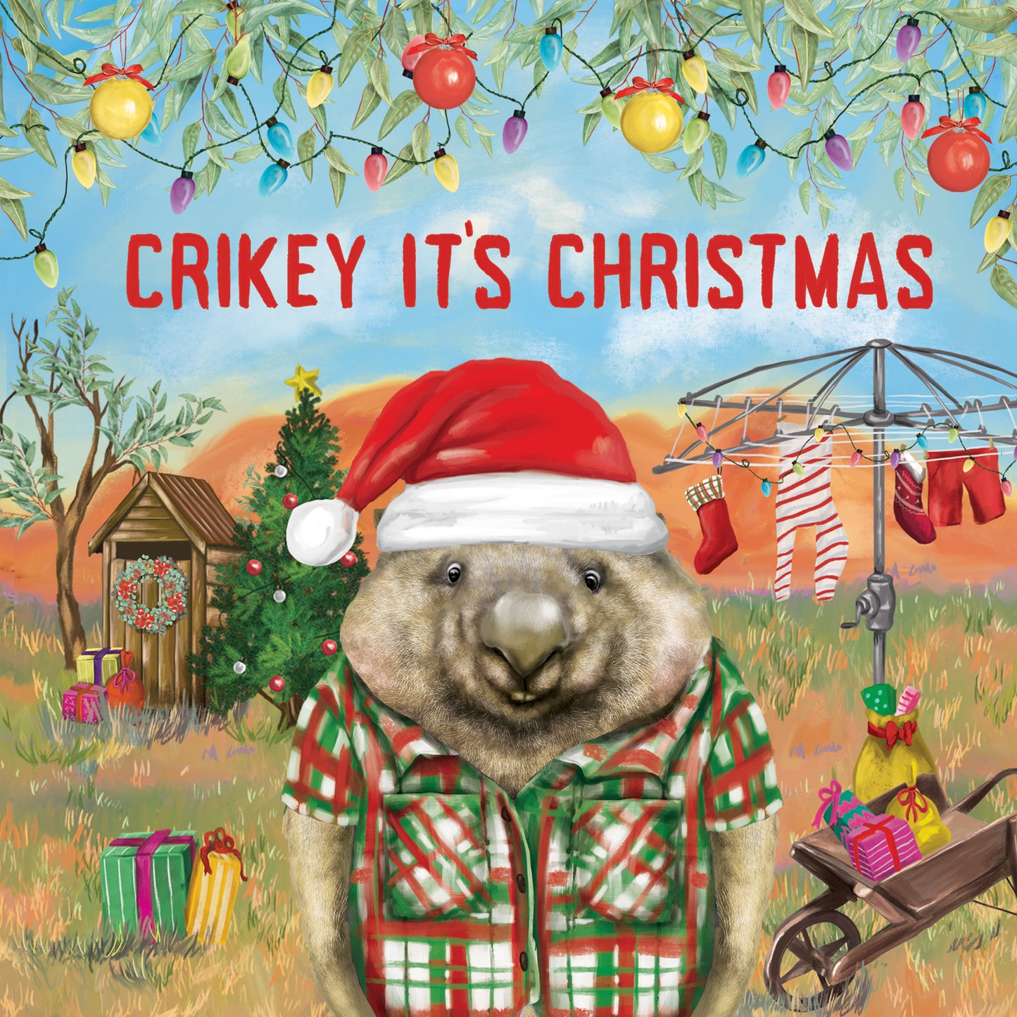 Greeting Card Crikey It's Christmas