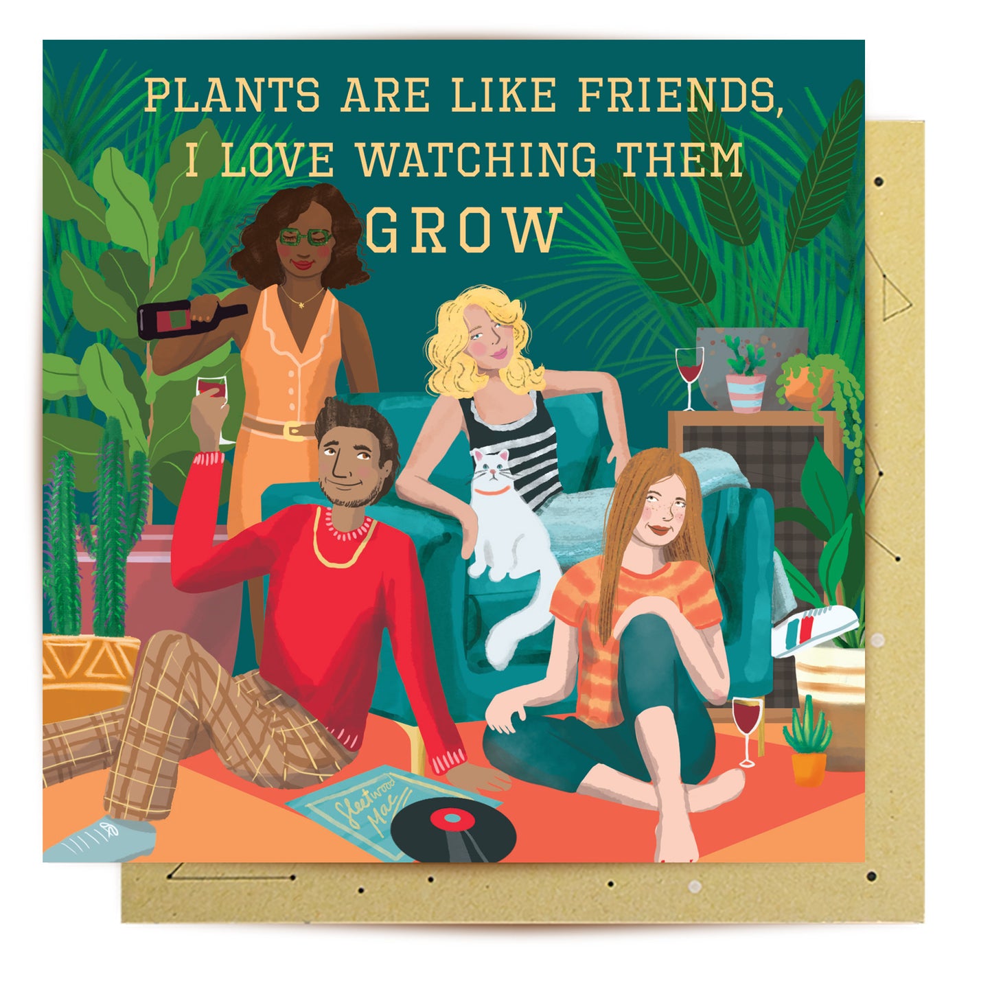 Greeting Card Plant Friends