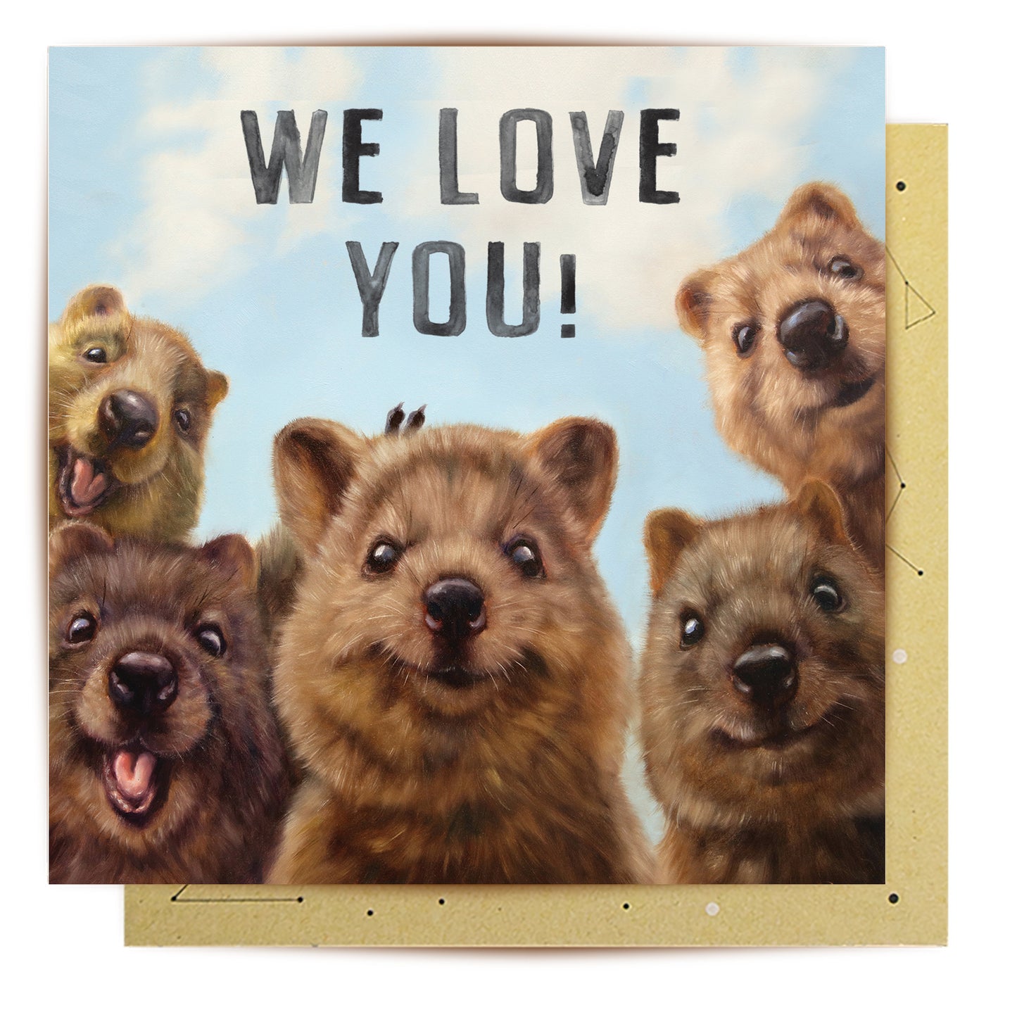 Greeting Card  We Love You Quokkas