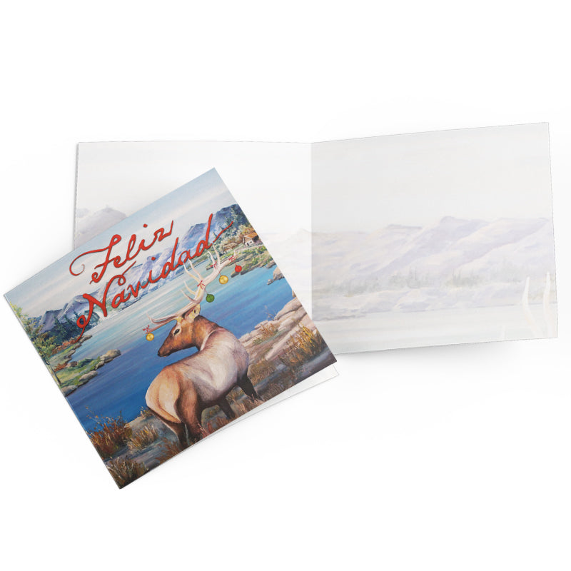 Greeting Card Feliz Navidad Stag