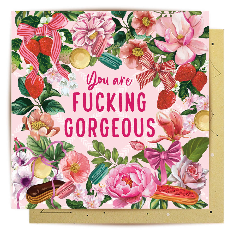 Greeting Card Fucking Gorgeous Paris