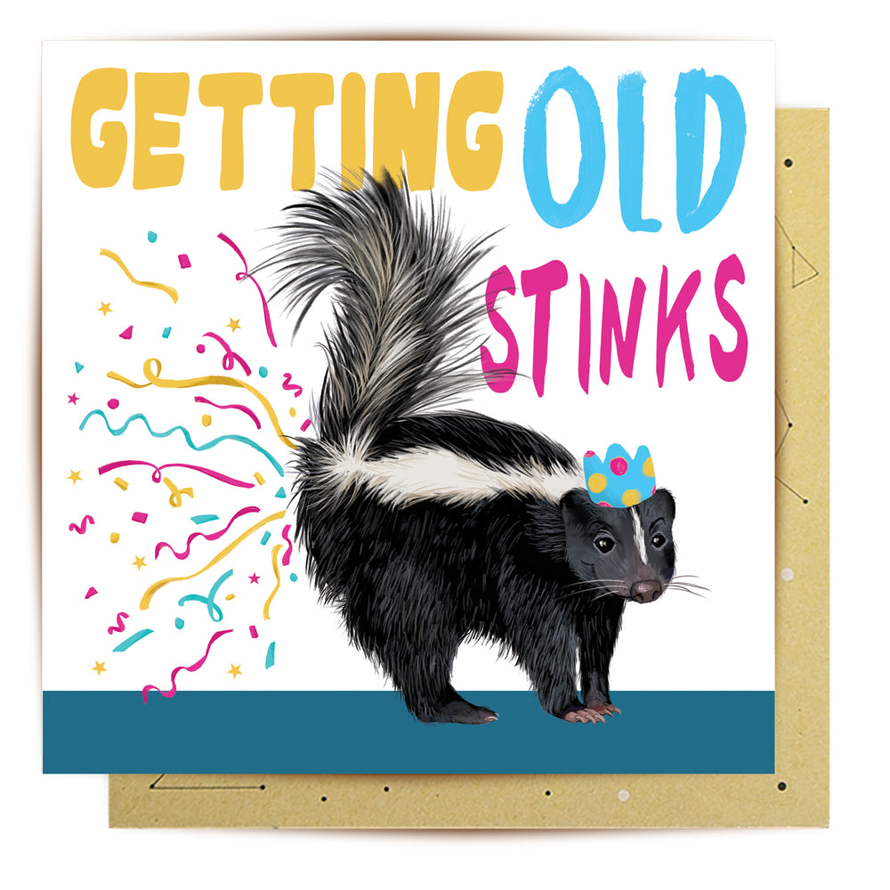 
                      
                        Greeting Card Getting Old Stinks
                      
                    