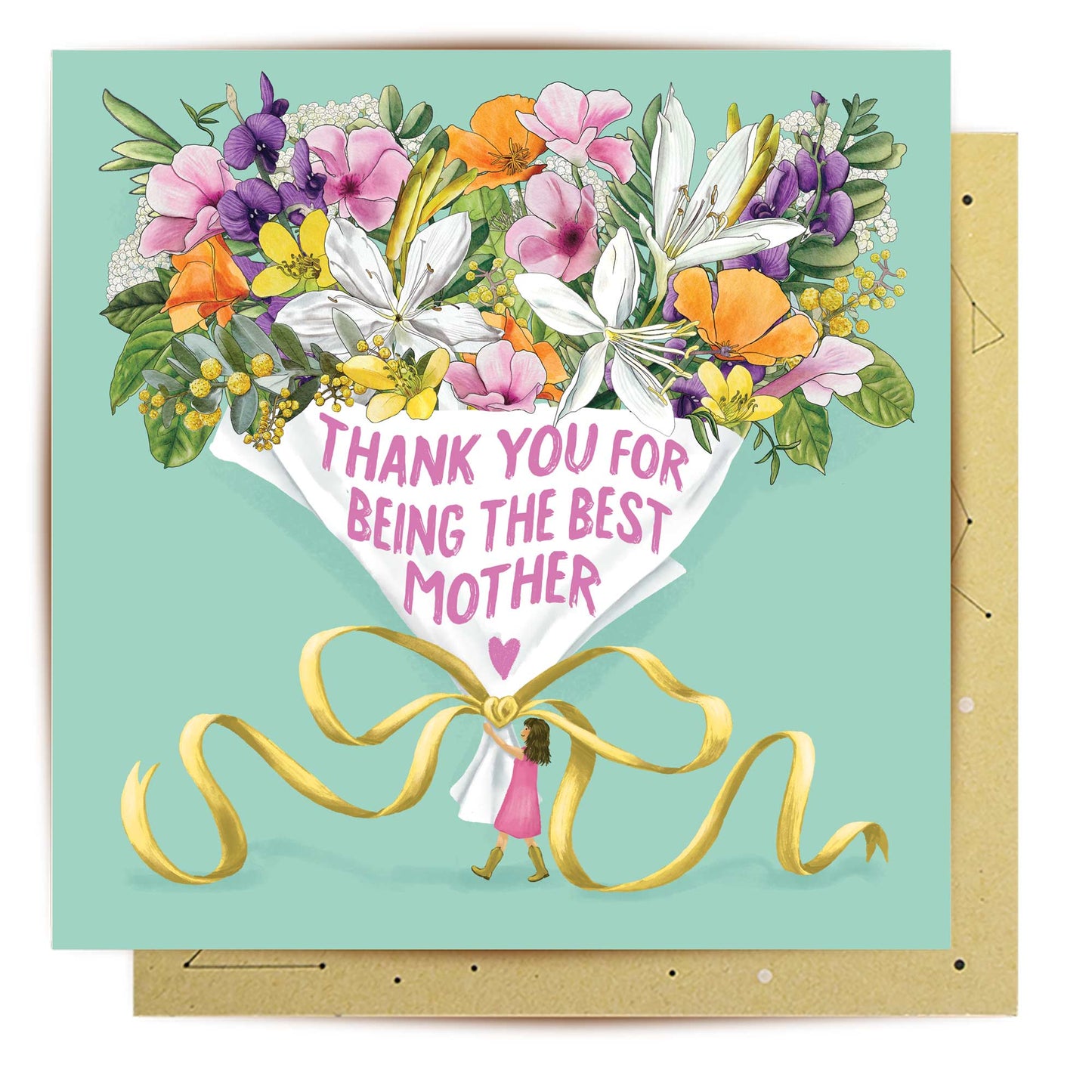 Greeting Card Giant Bouquet For Mum