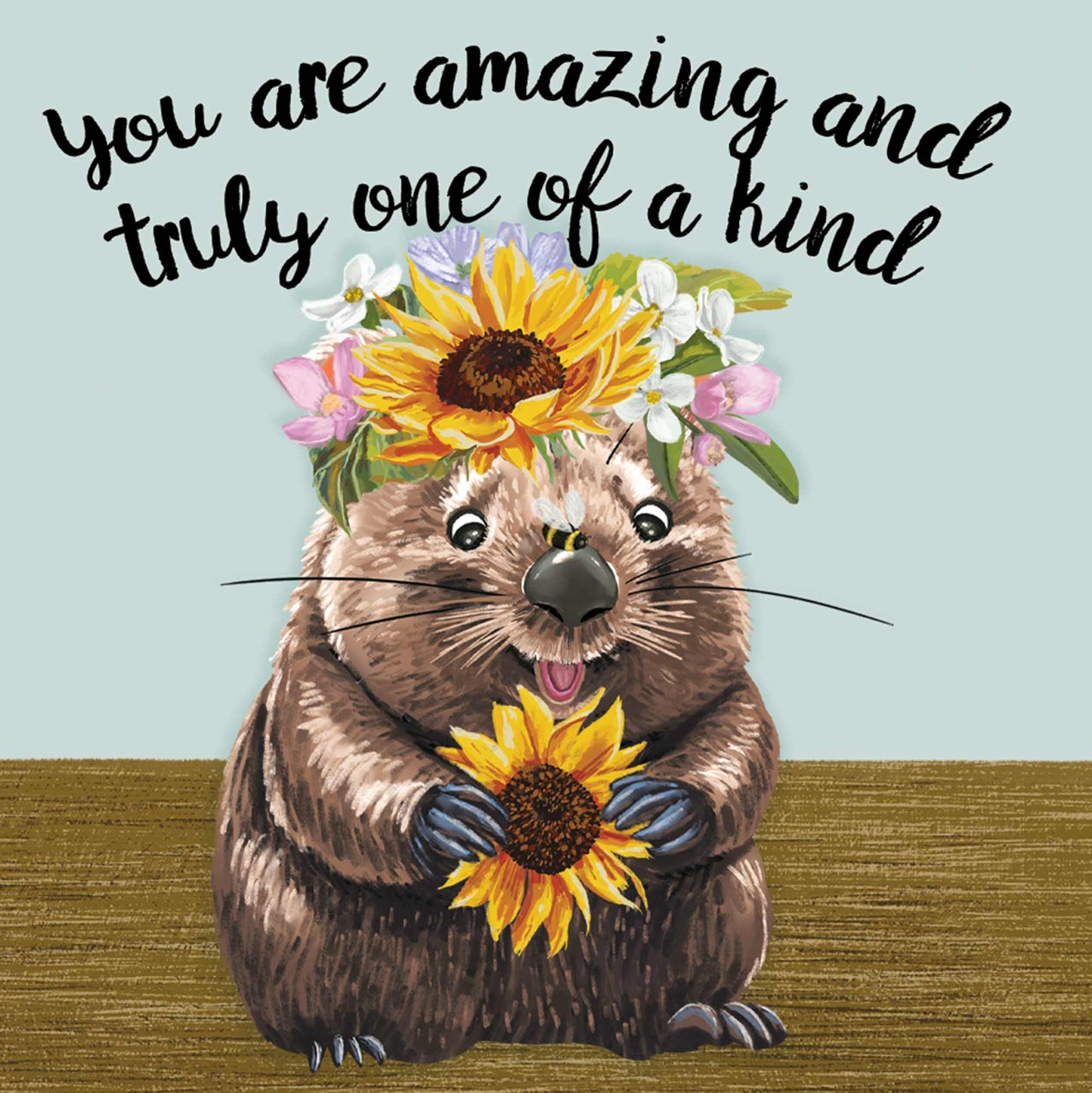 Mini Card Giggles Wombat