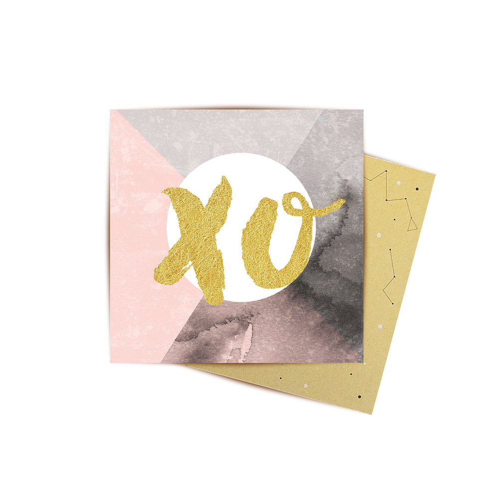 Mini Card Gold XO