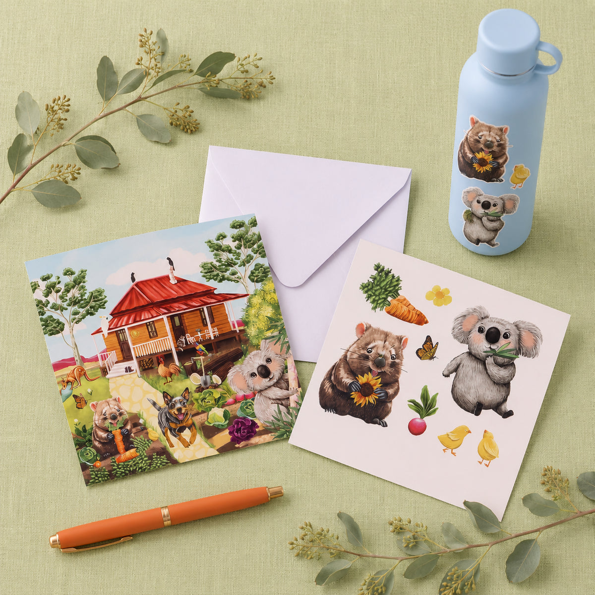 Sticker Card Garden Giggles