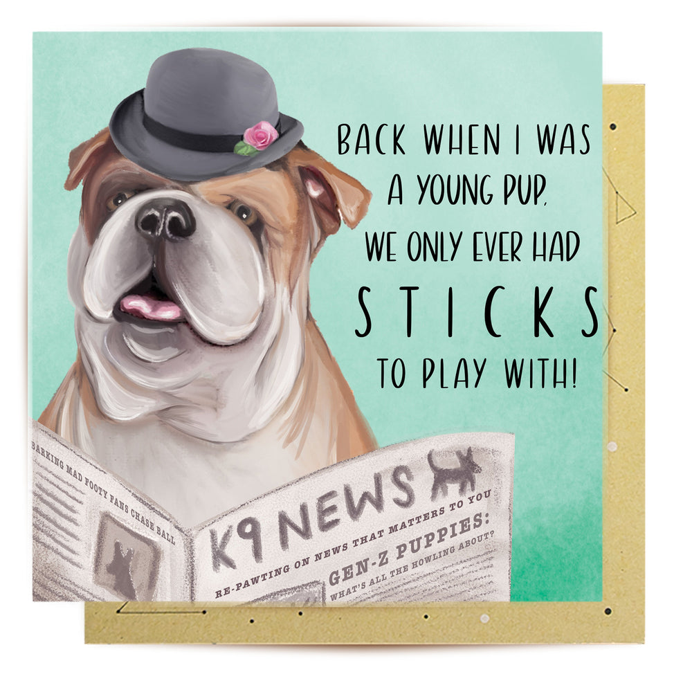 
                      
                        Greeting Card Bulldog News
                      
                    