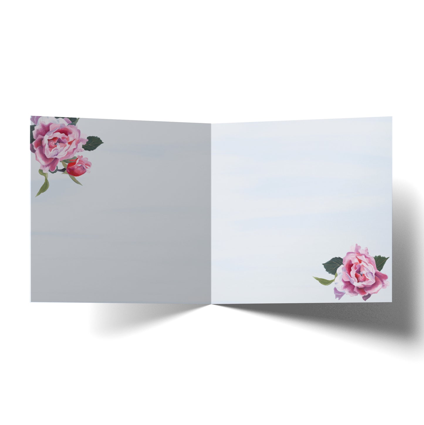 Greeting Card Pink And Grey
