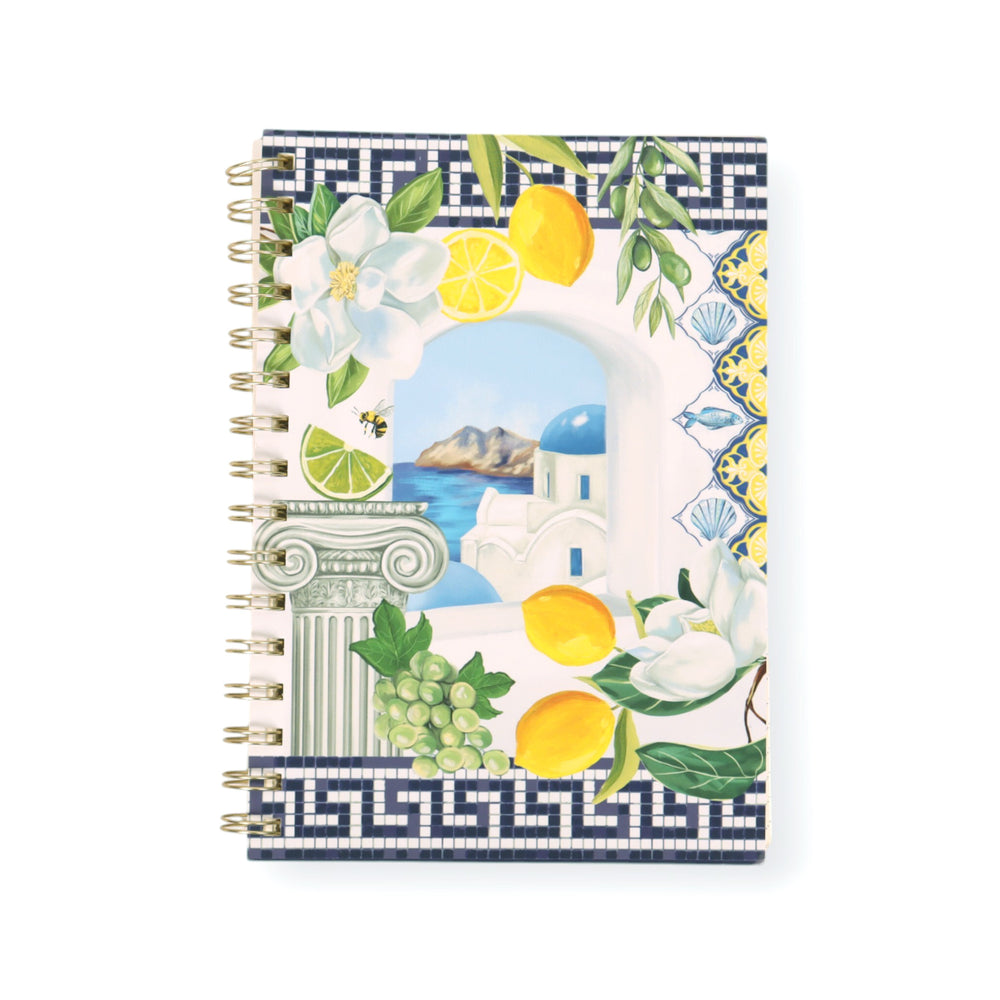 A5 Spiral Notebook Mediterranean Summer