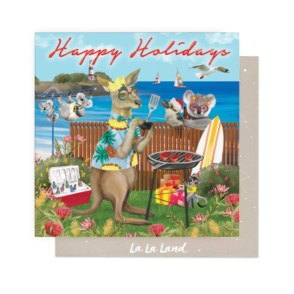 Greeting Card Festive Happy Holidays