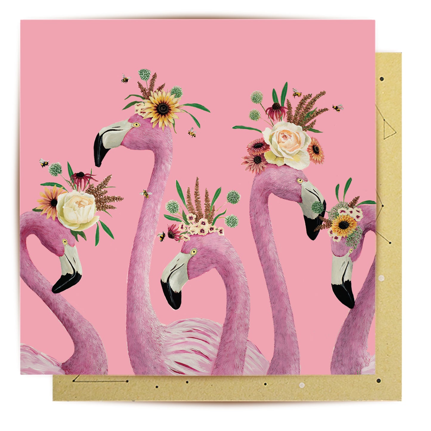 Greeting Card Flamingo Ladies