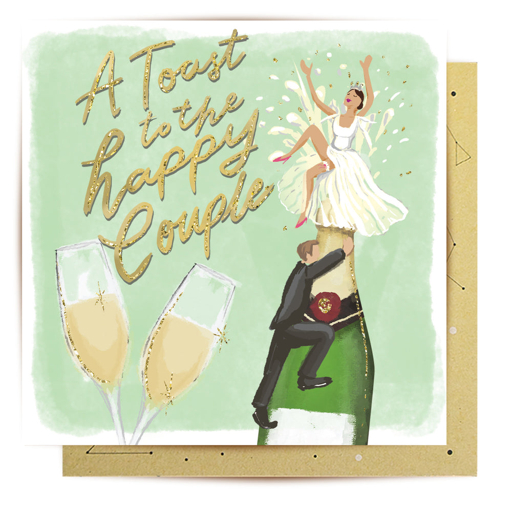 
                      
                        Greeting Card Champagne Happy Couple
                      
                    