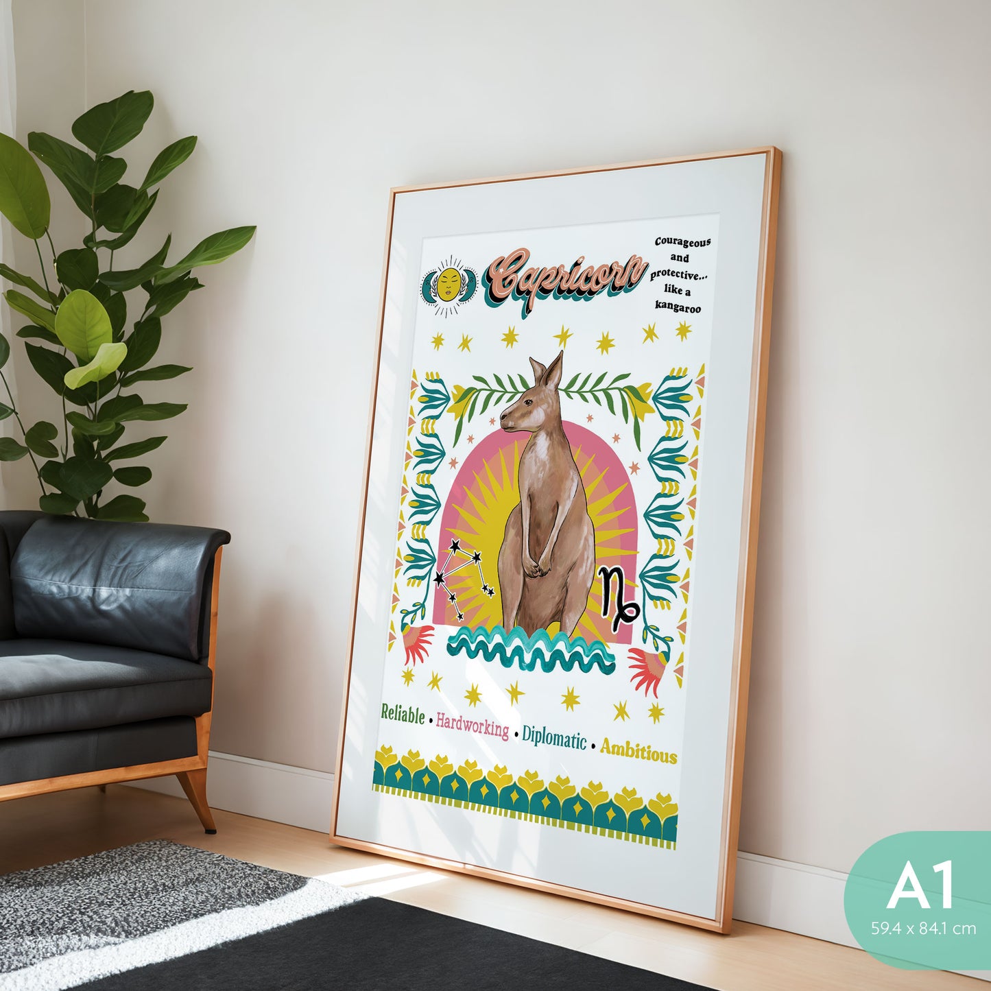 Art Print Aussie Astrology Capricorn