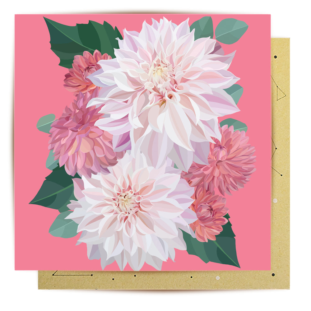 
                      
                        Greeting Card Dhalias
                      
                    