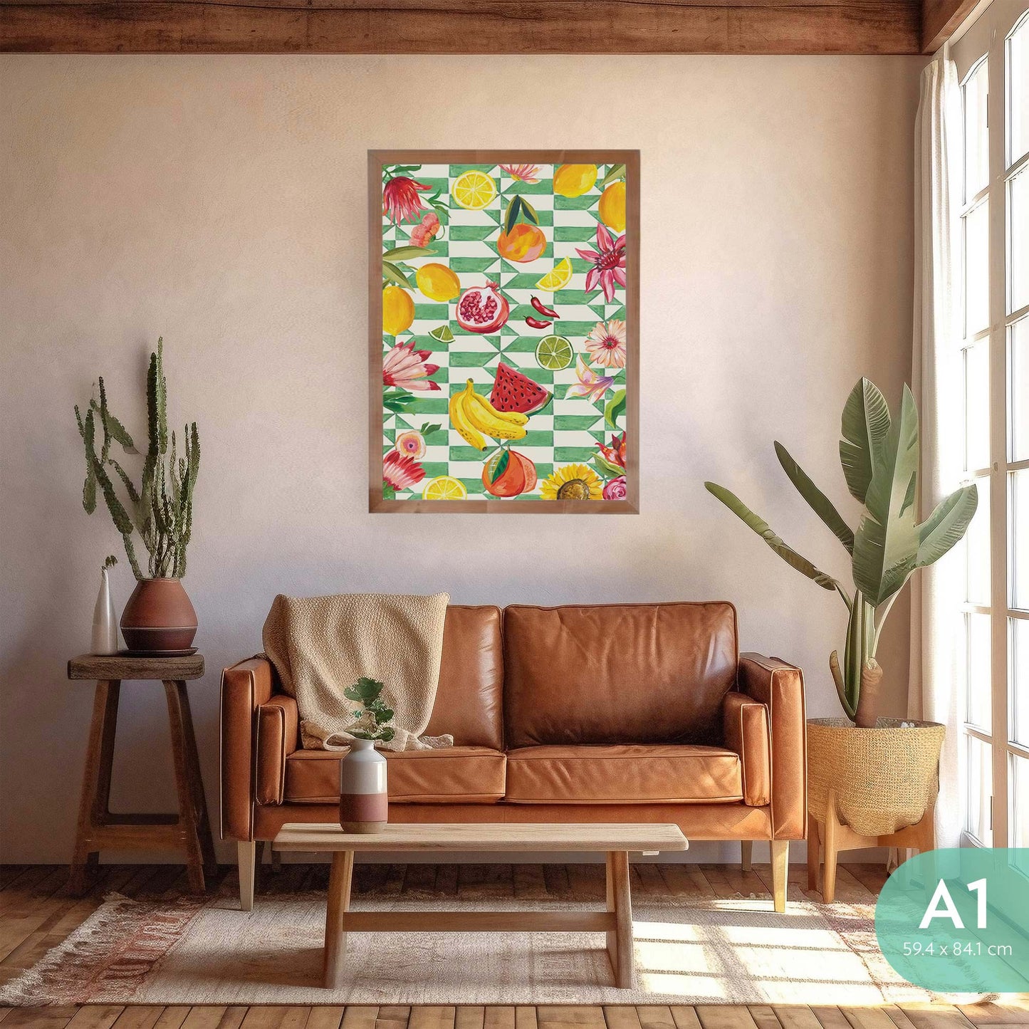 Art Print Life in Colour Pattern