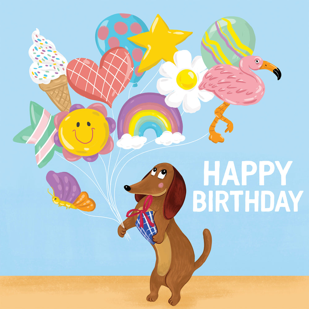 
                      
                        Greeting Card Dachshund Balloons
                      
                    