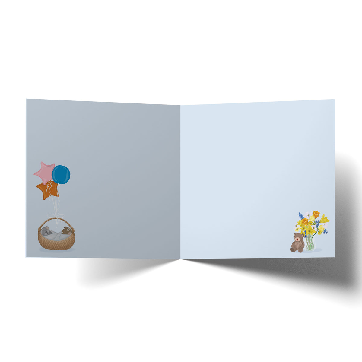 Greeting Card Guinea Pig Babies