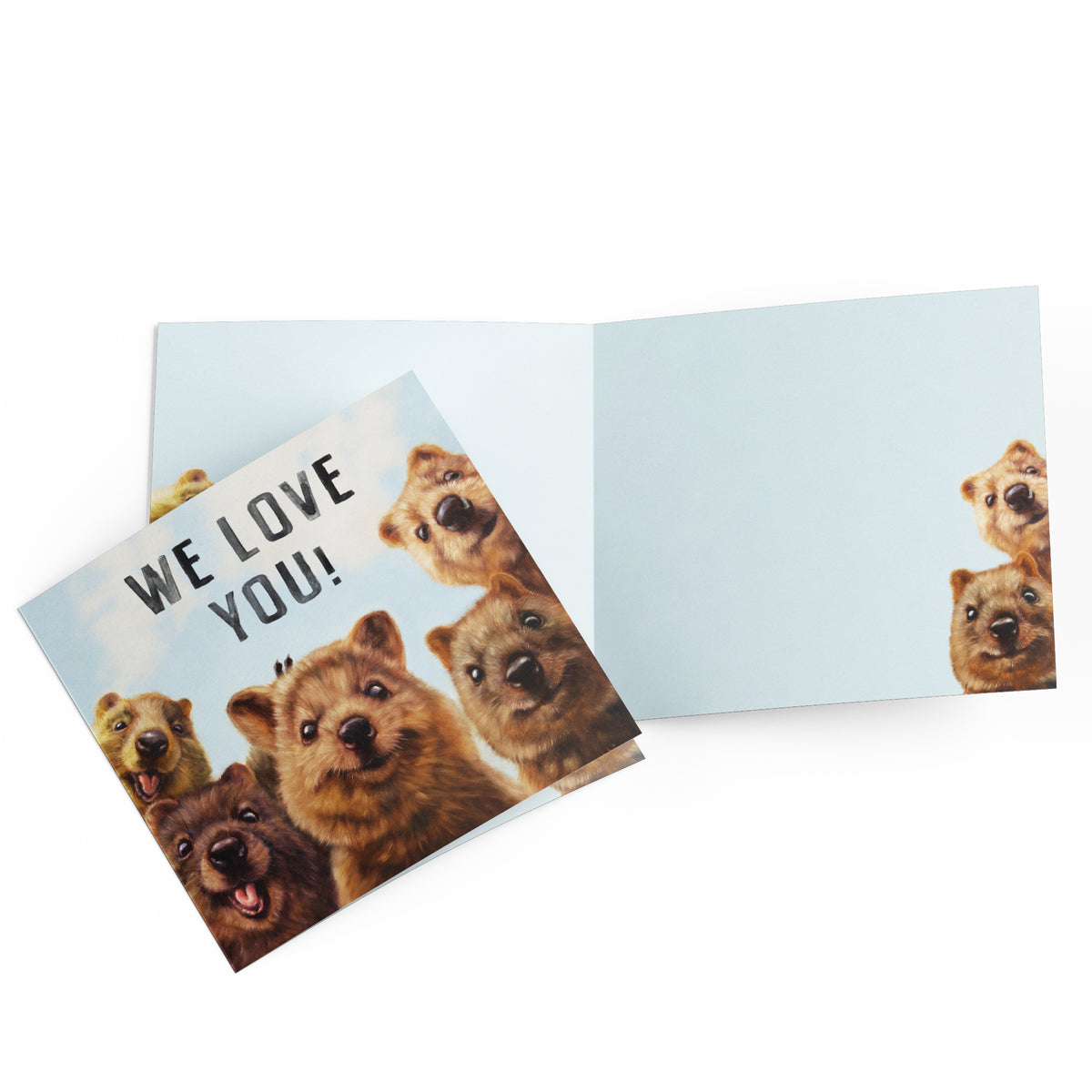 Greeting Card  We Love You Quokkas