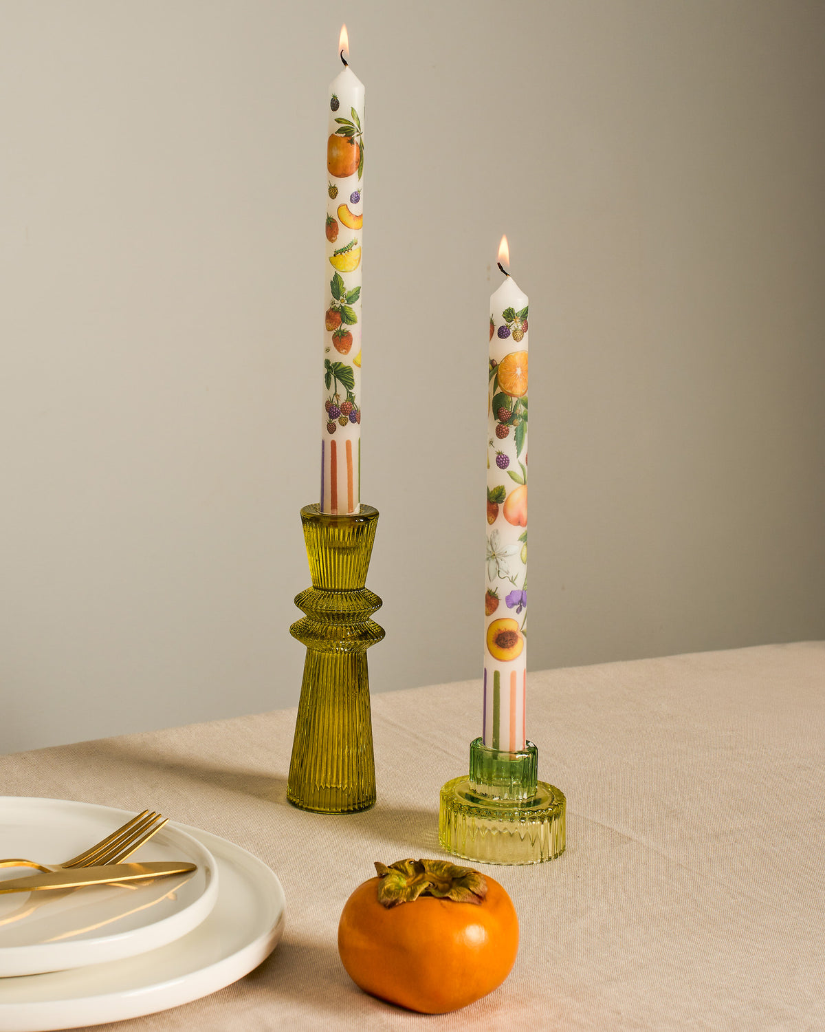 Taper Candle Set Bountiful Harvest