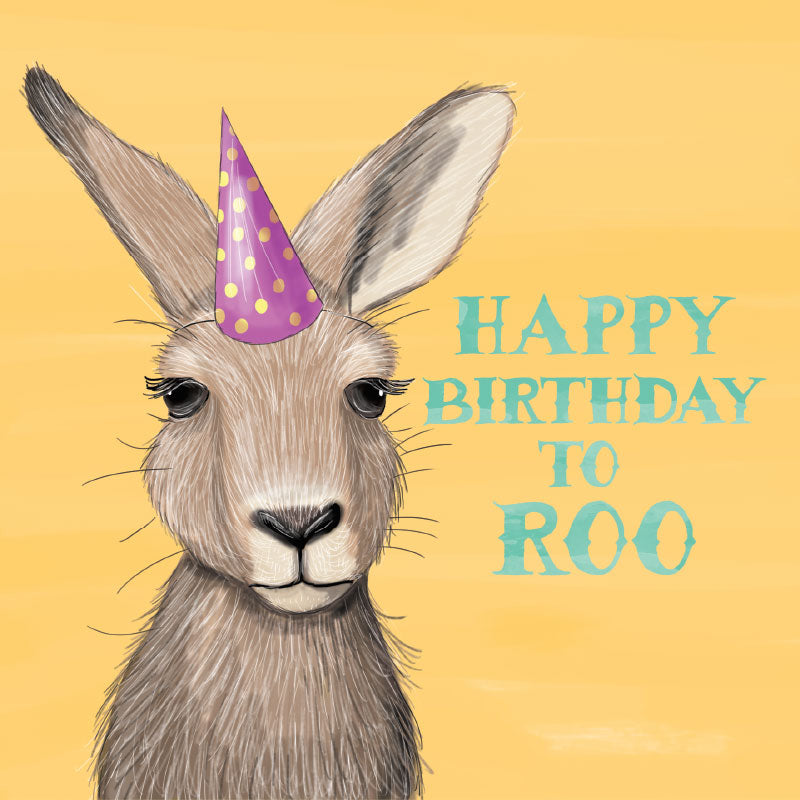 Greeting Card Happy Birthday To Roo