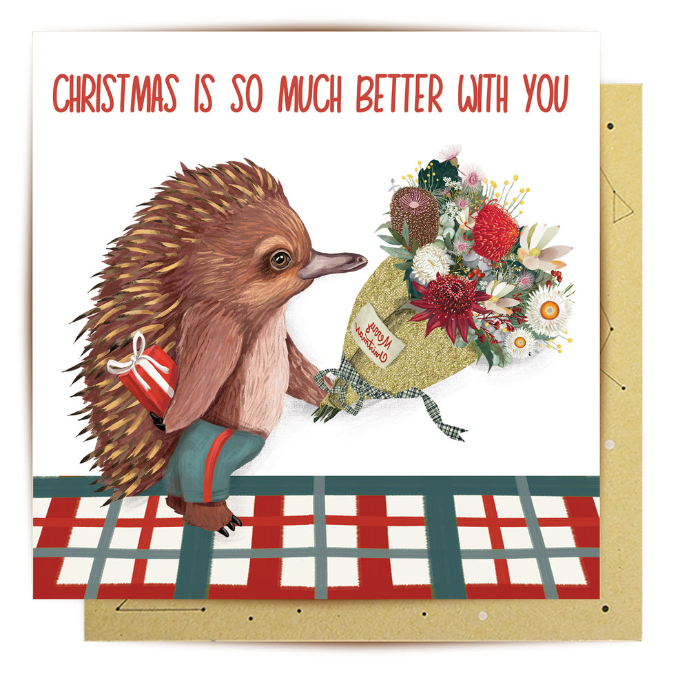 
                      
                        Greeting Card Echidna Bouquet
                      
                    