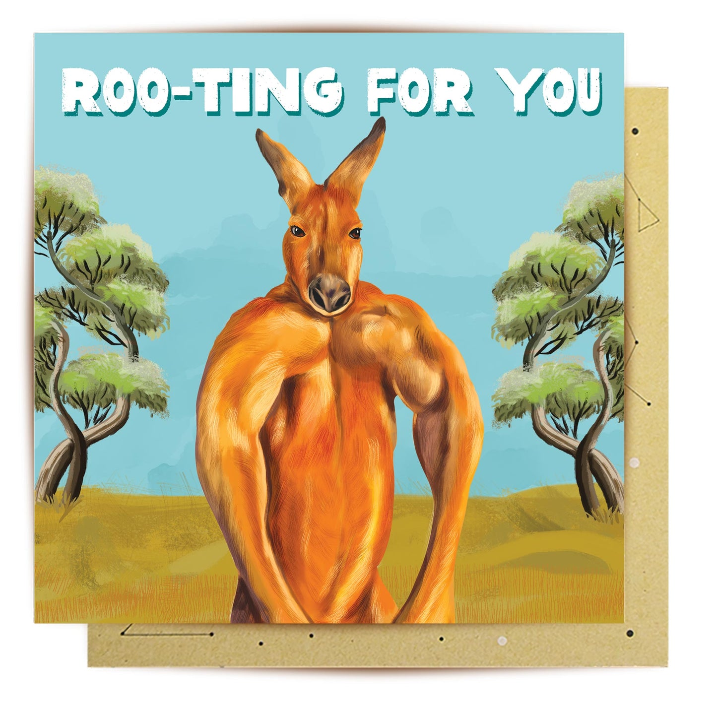 Greeting Card Muscle Roo