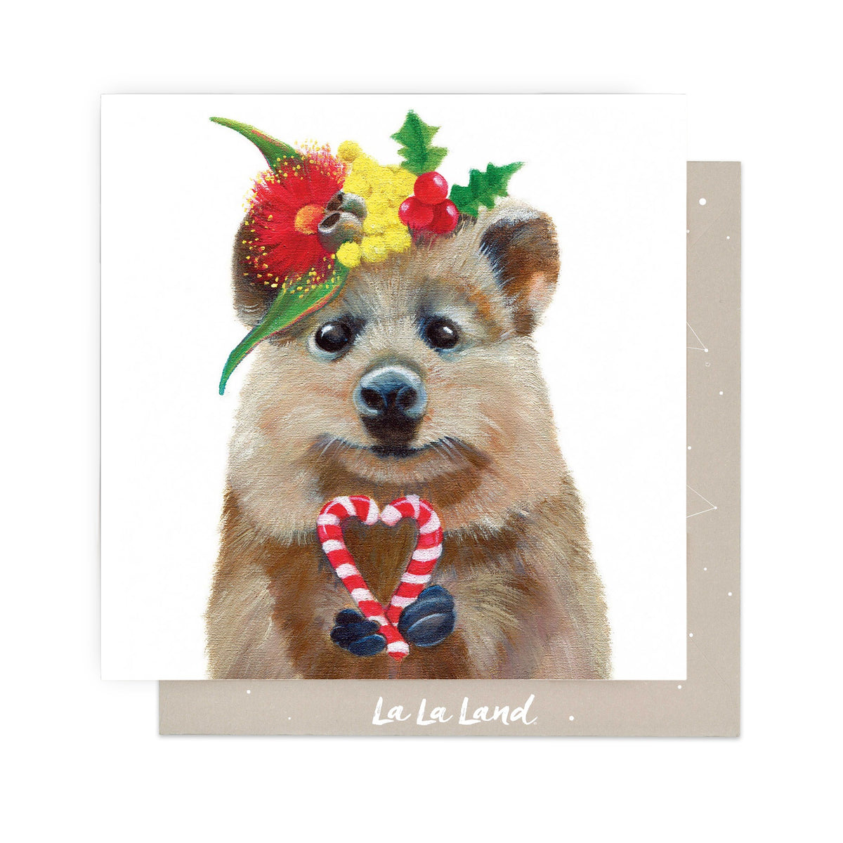 Greeting Card Quokka Elfie