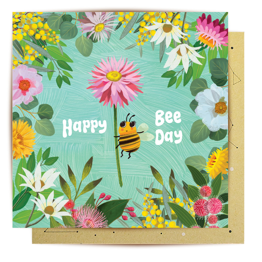 
                      
                        Greeting Card Happy Bee Day
                      
                    