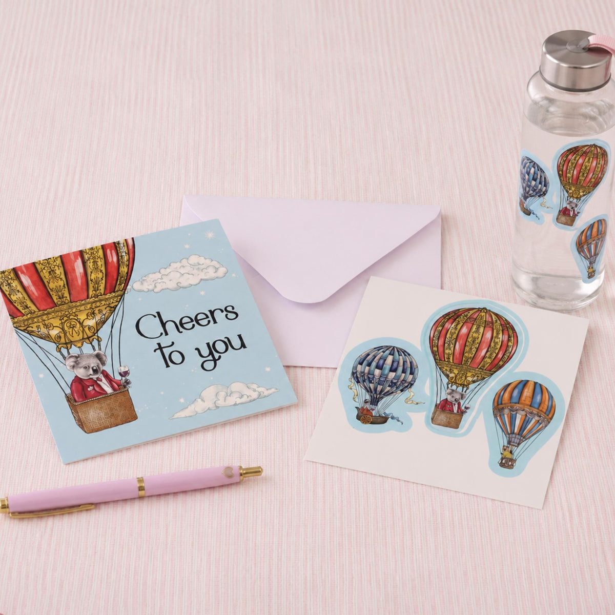 Sticker Card Vineyard Visions Balloons