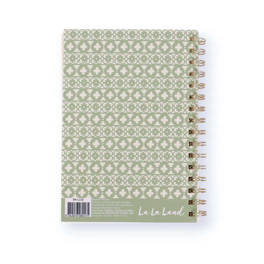 A5 Spiral Notebook Botanical Blooms
