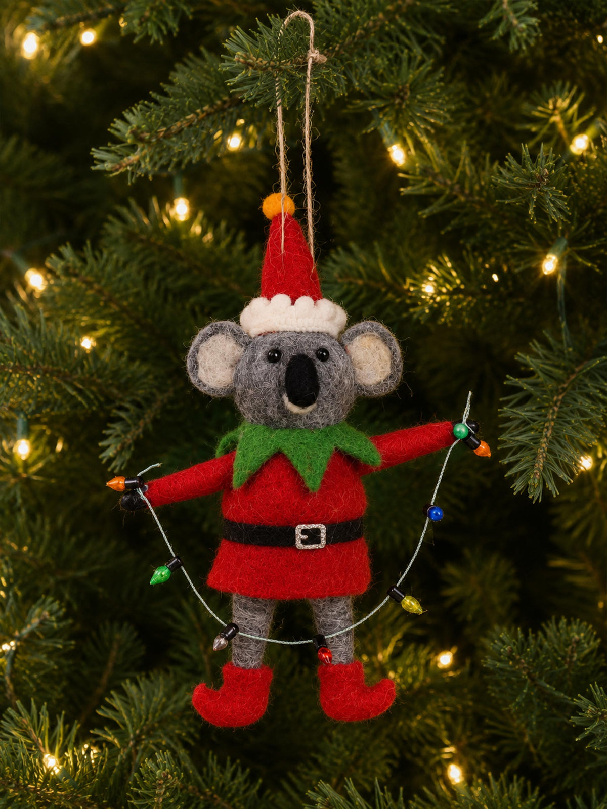 Felt Ornament Elf Koala