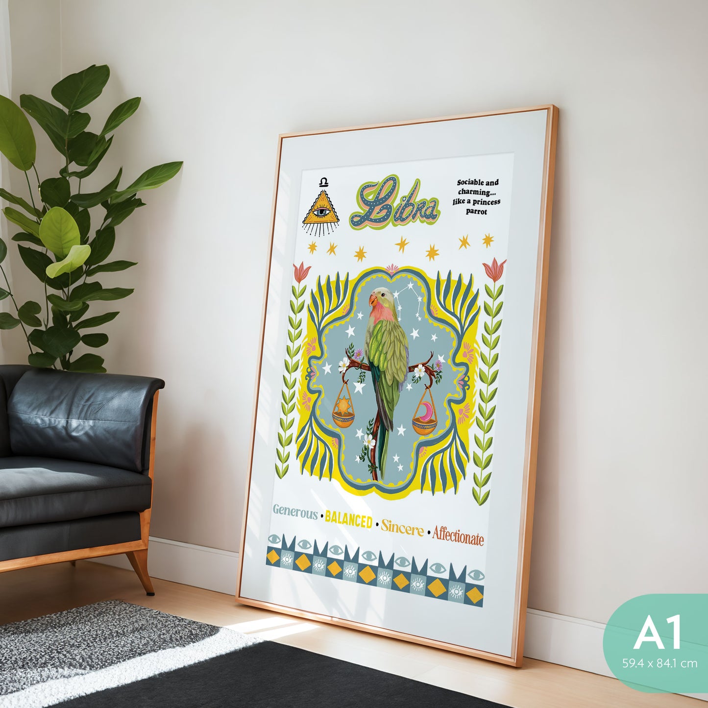 Art Print Aussie Astrology Libra