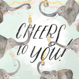 Greeting Card Elephant Cheers