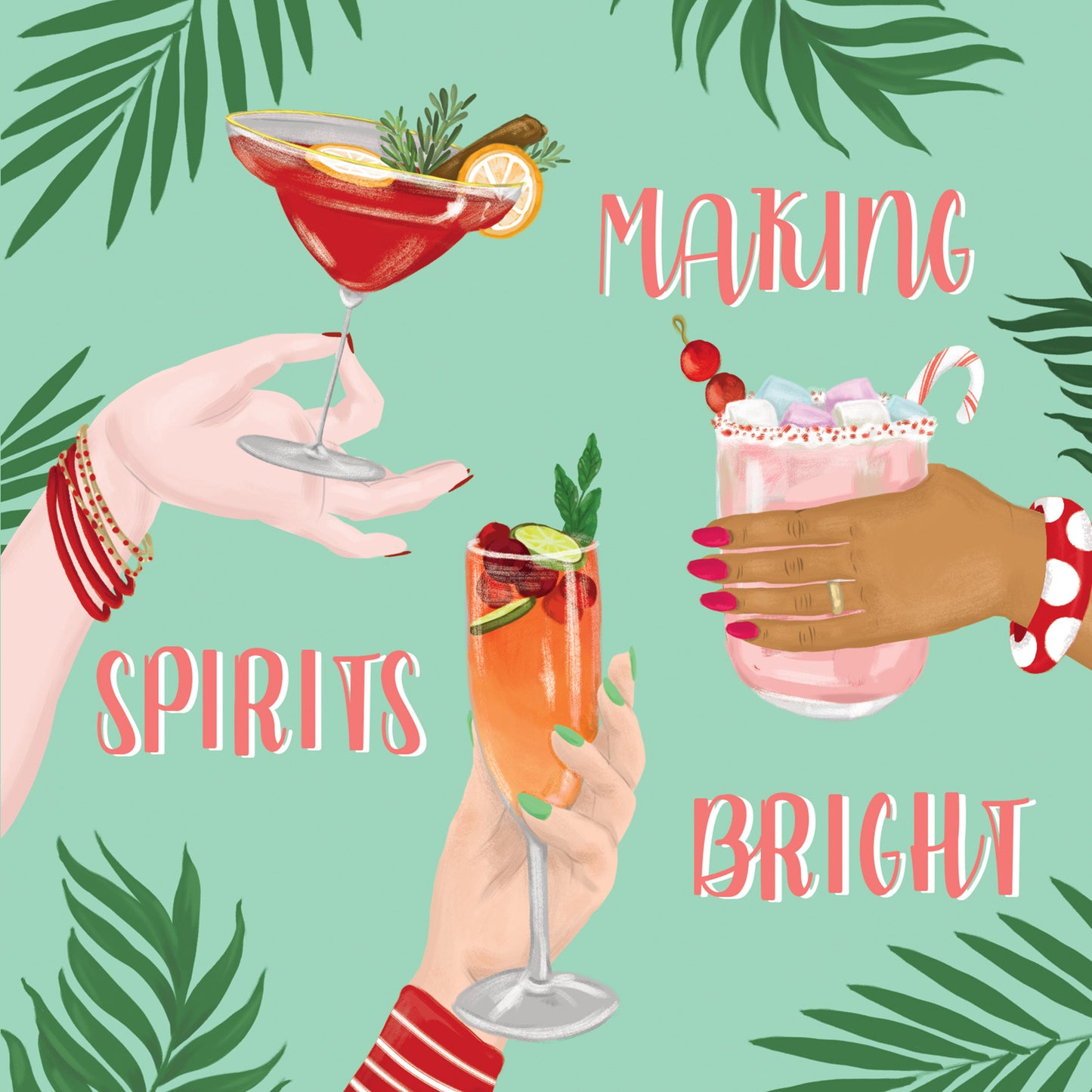 Greeting Card Christmas Spirits