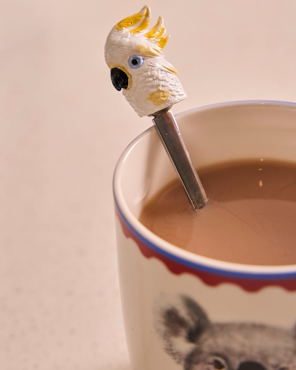 Resin Spoons Aussie Cuties Koala & White Cockatoo