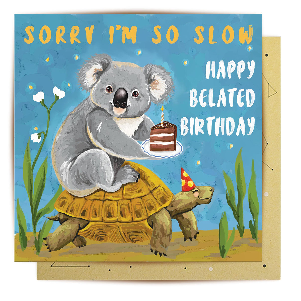 Greeting Card Happy Belated Birthday