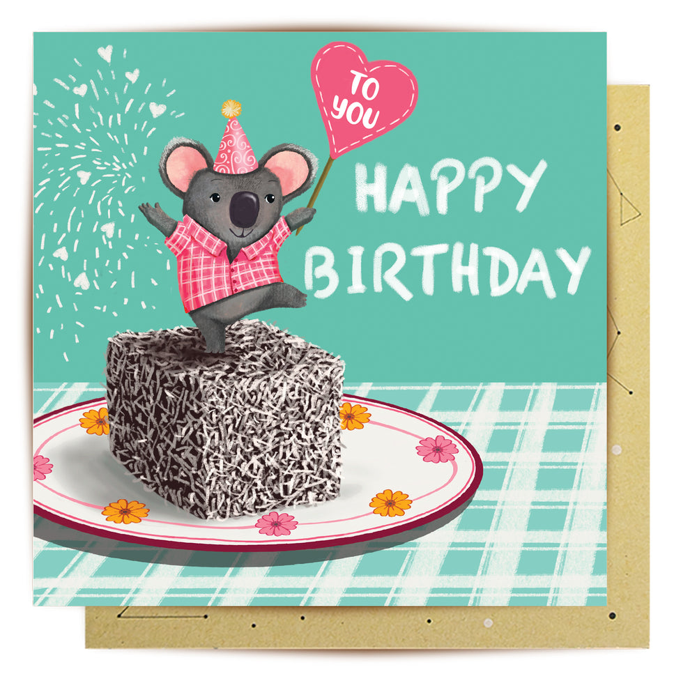 Greeting Card Lamington Koala