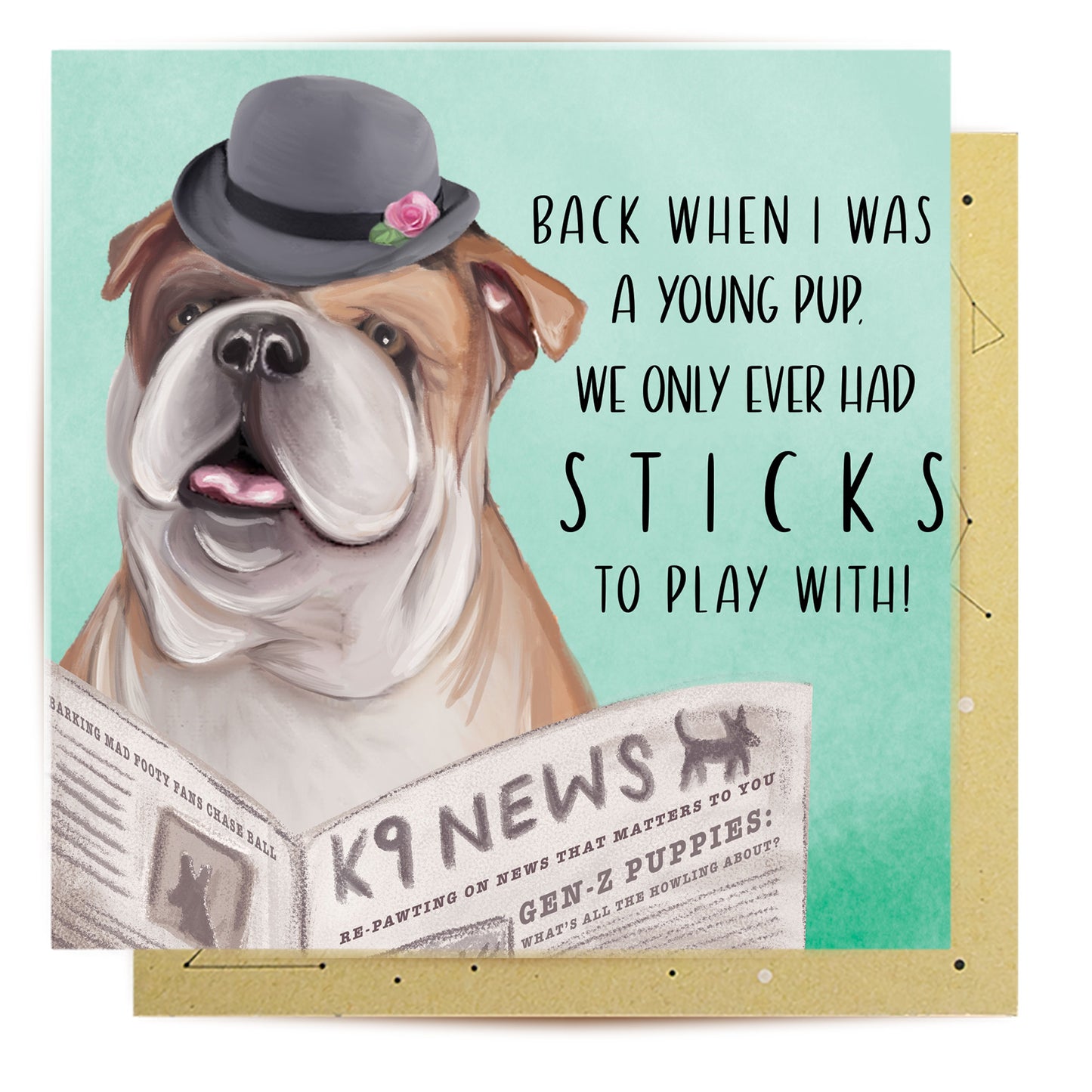 Greeting Card Bulldog News