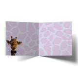 Greeting Card Cigar Giraffe