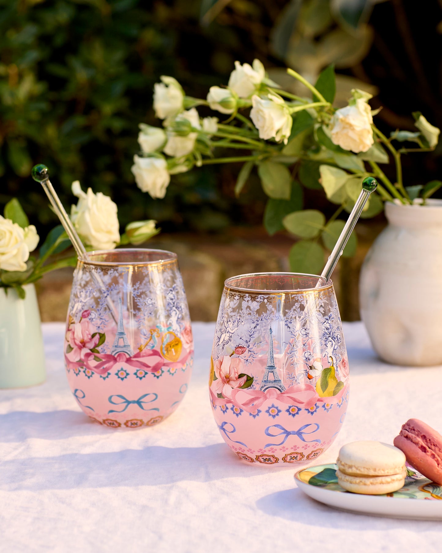 Glass Tumbler Large Je t'aime Paris (Set of 2 glasses)