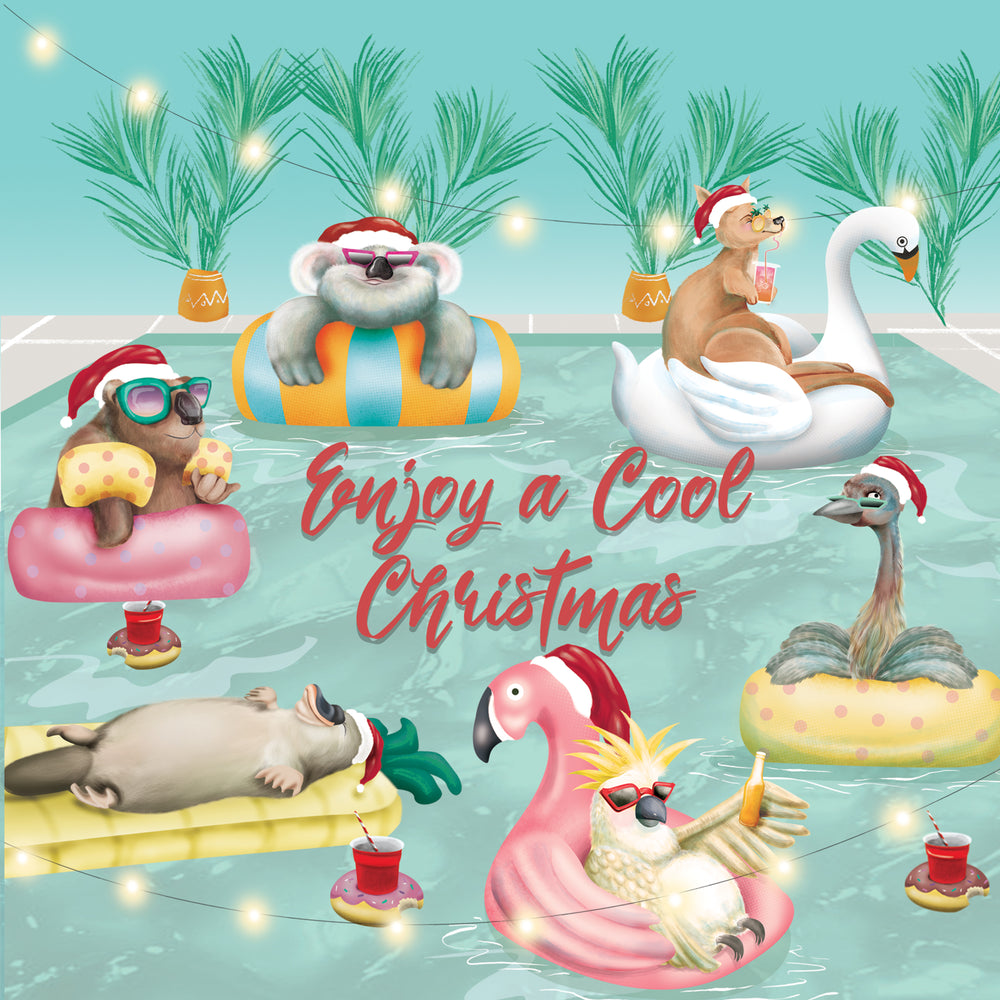 Greeting Card Floating Fuzzies