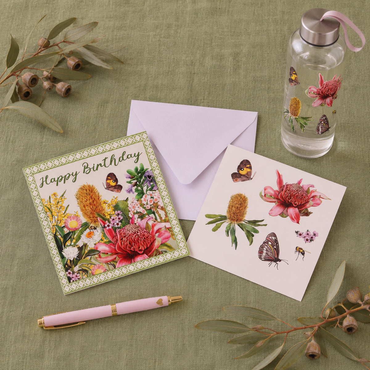 Sticker Card Botanical Blooms