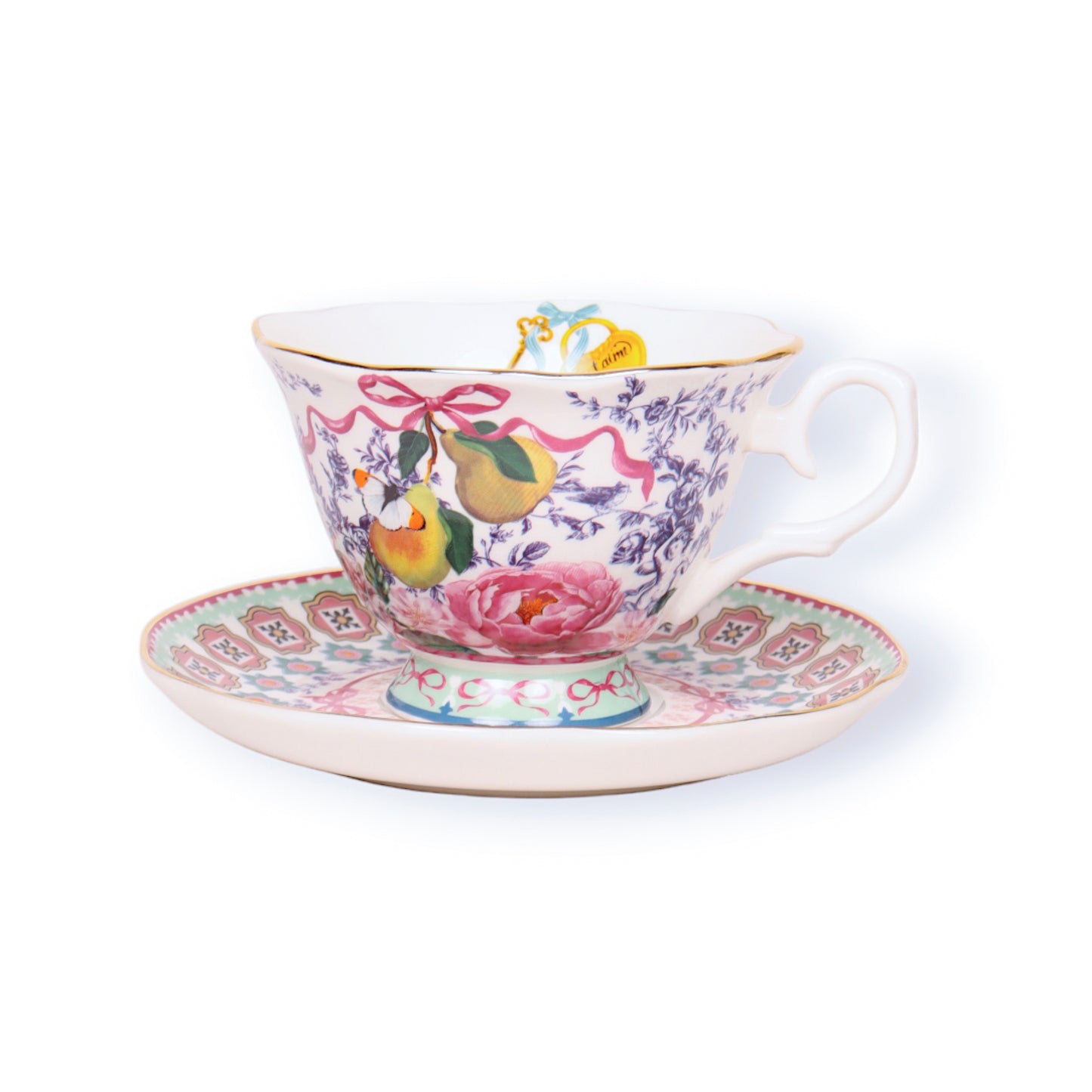 Tea Cup & Saucer Je t'aime Paris