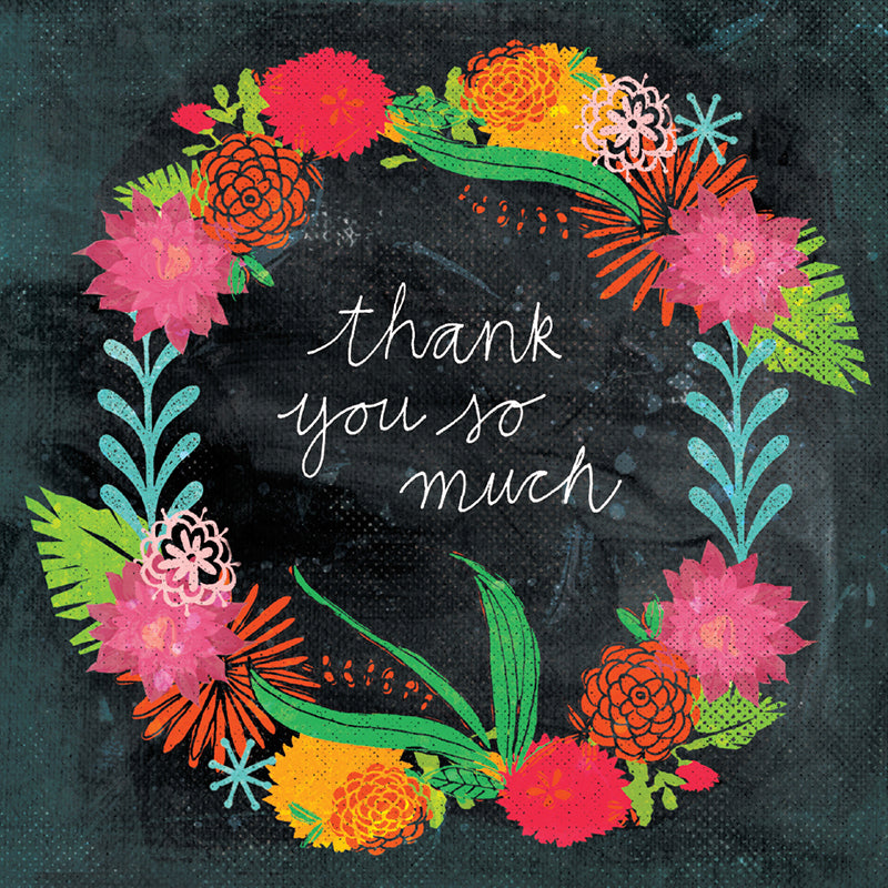 Greeting Card Botanical Thank