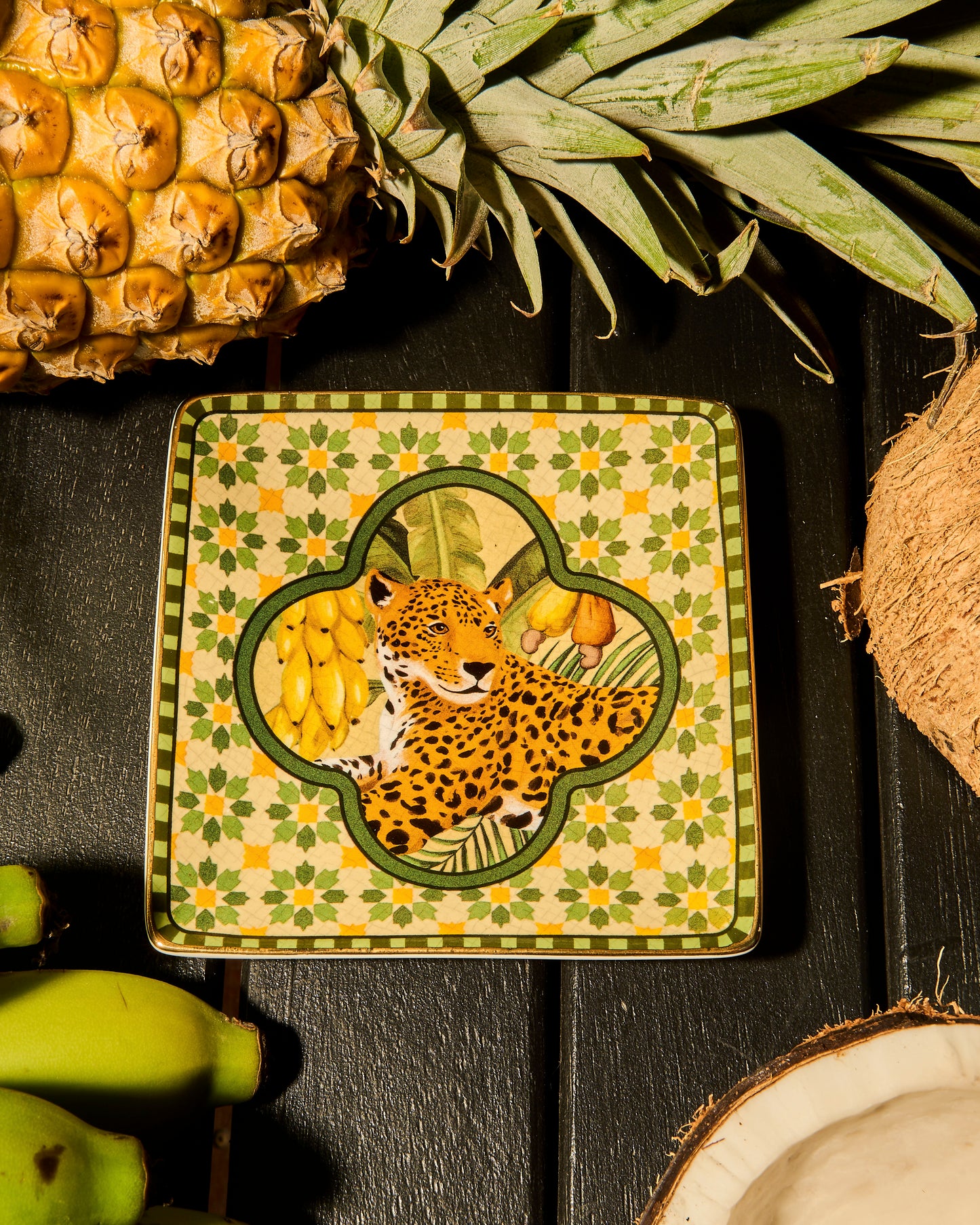 Square Trinket Tray Brazilian Summer