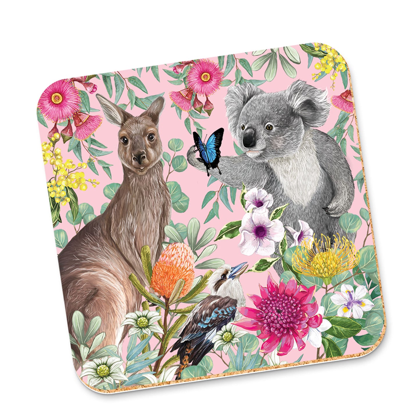 Corky Coaster Bush Beauties