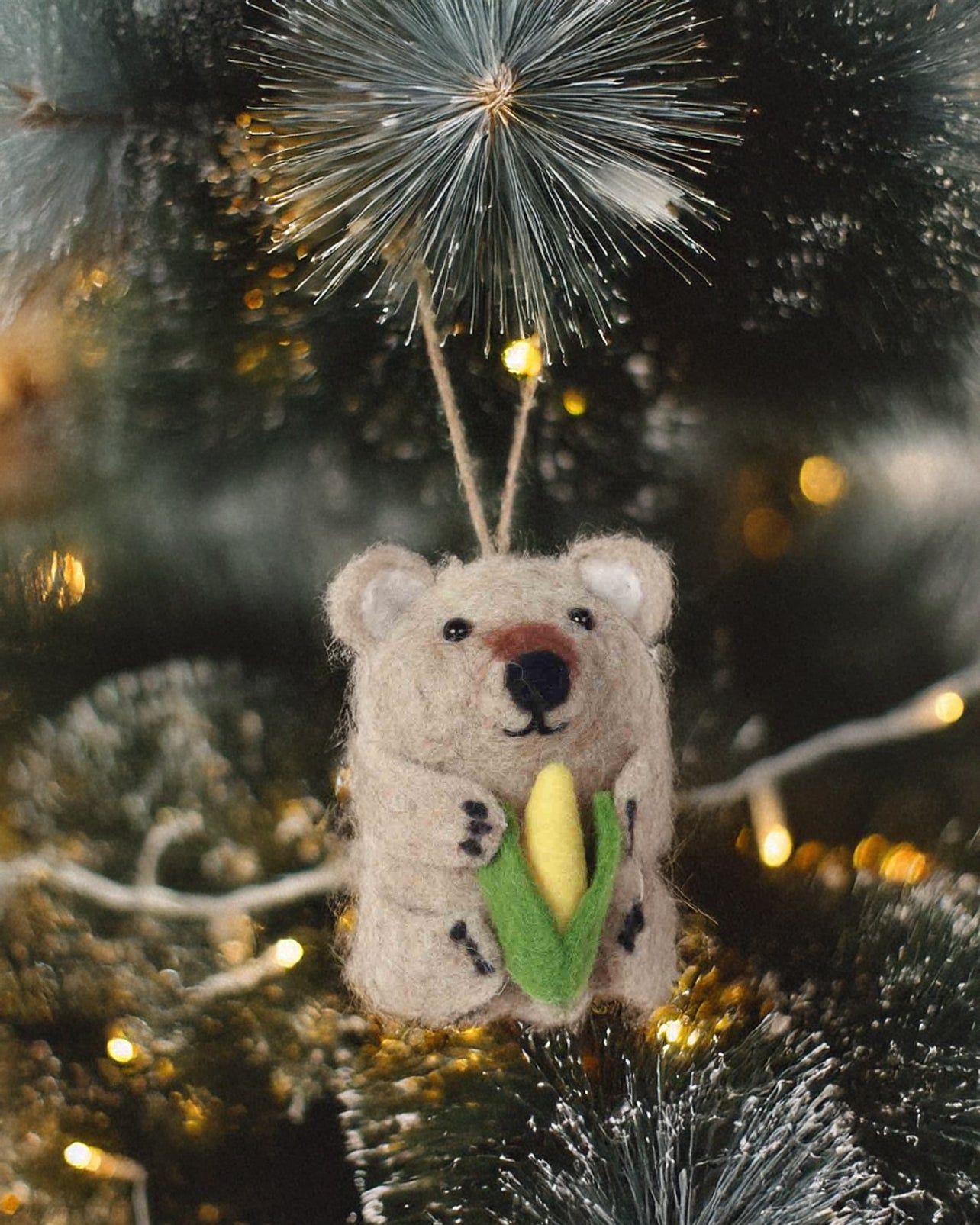 Felt Ornament Garden Giggles Wombat